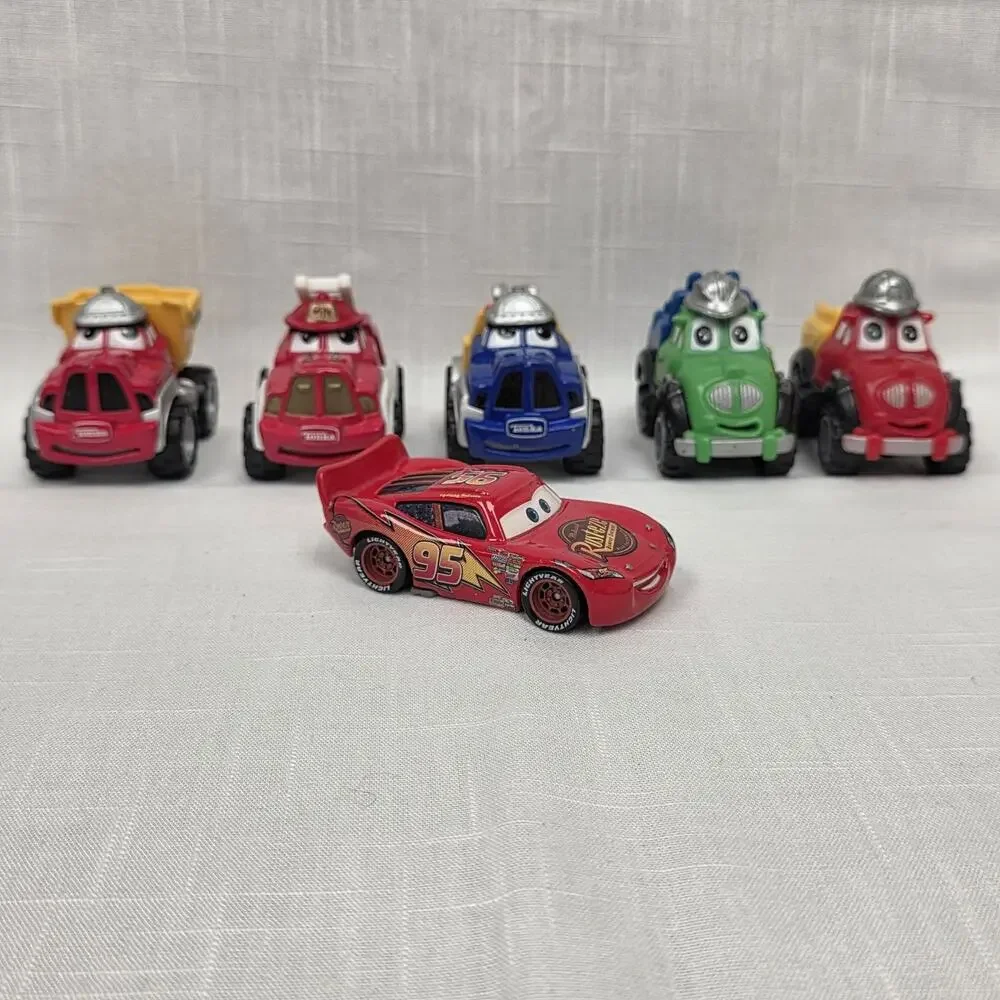 Disney Pixar Cars Tonka Chuck Friends Diecast Toy Trucks Lightning McQueen Lot 6